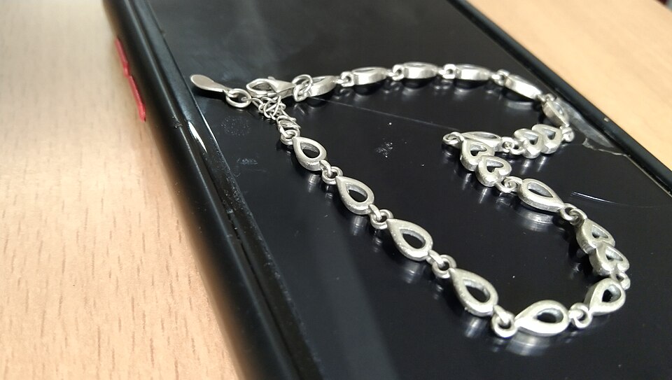 Bracelet en argent à maillons